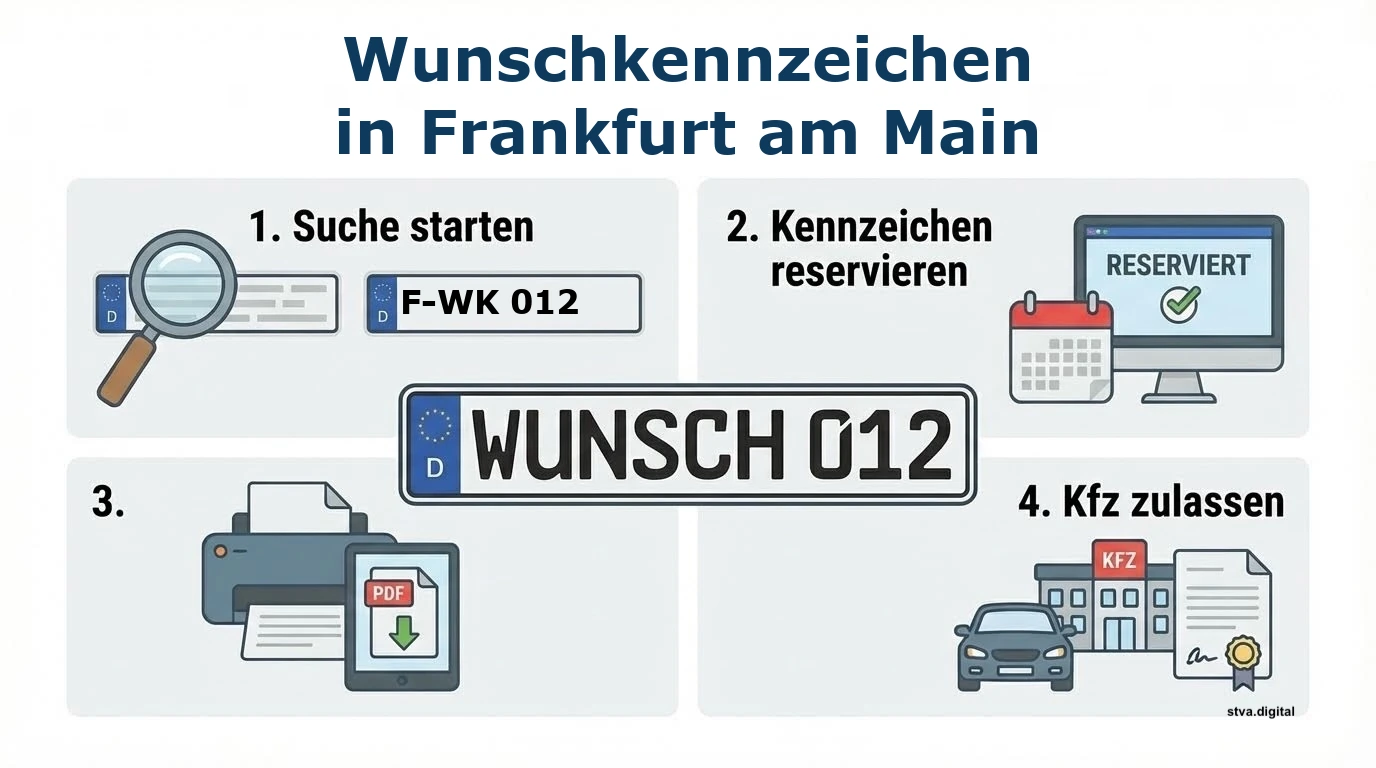 Wunschkennzeichen in Frankfurt am Main reservieren